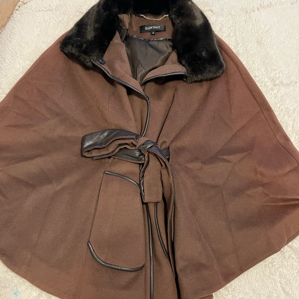 Ellen Tracy Cape Coat